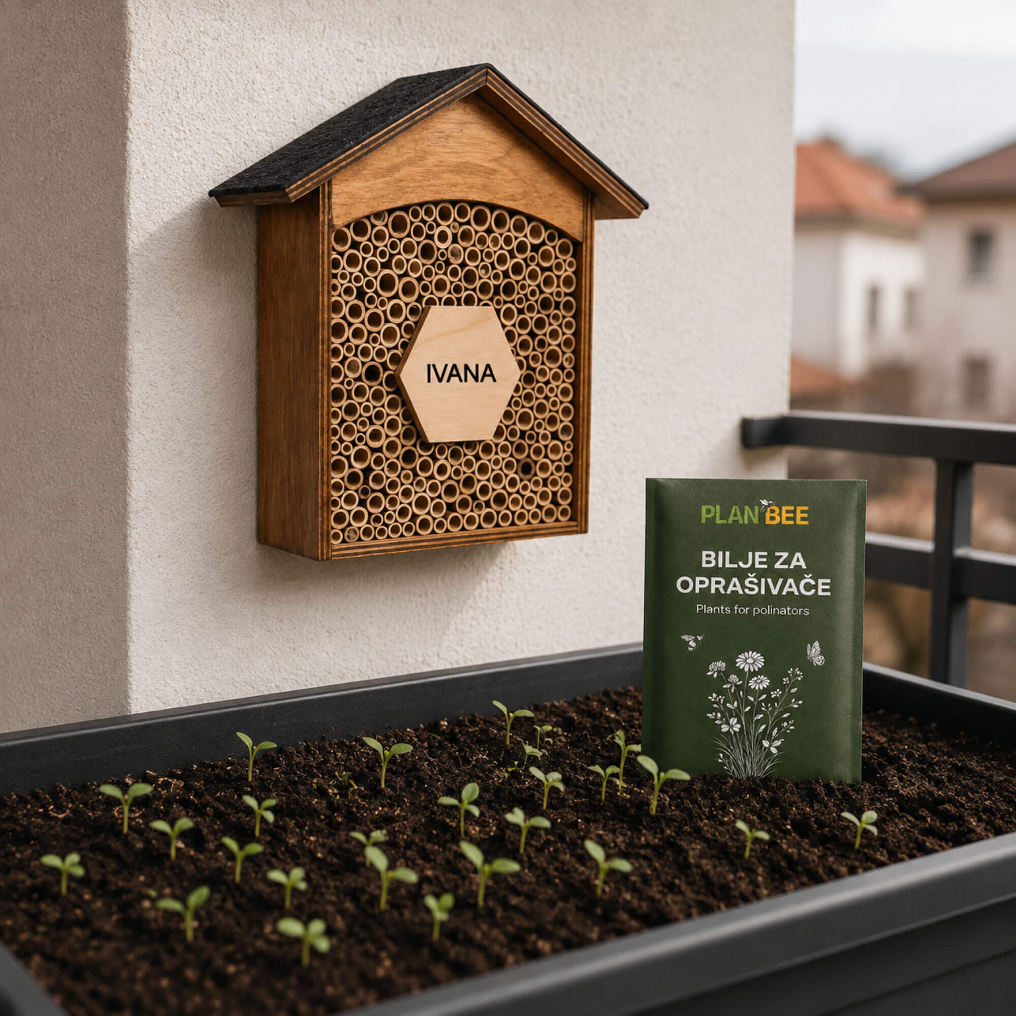 Kleiner Naturheld – Personalisiertes Wildbienenhaus