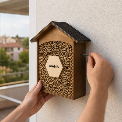 Kleiner Naturheld – Personalisiertes Wildbienenhaus